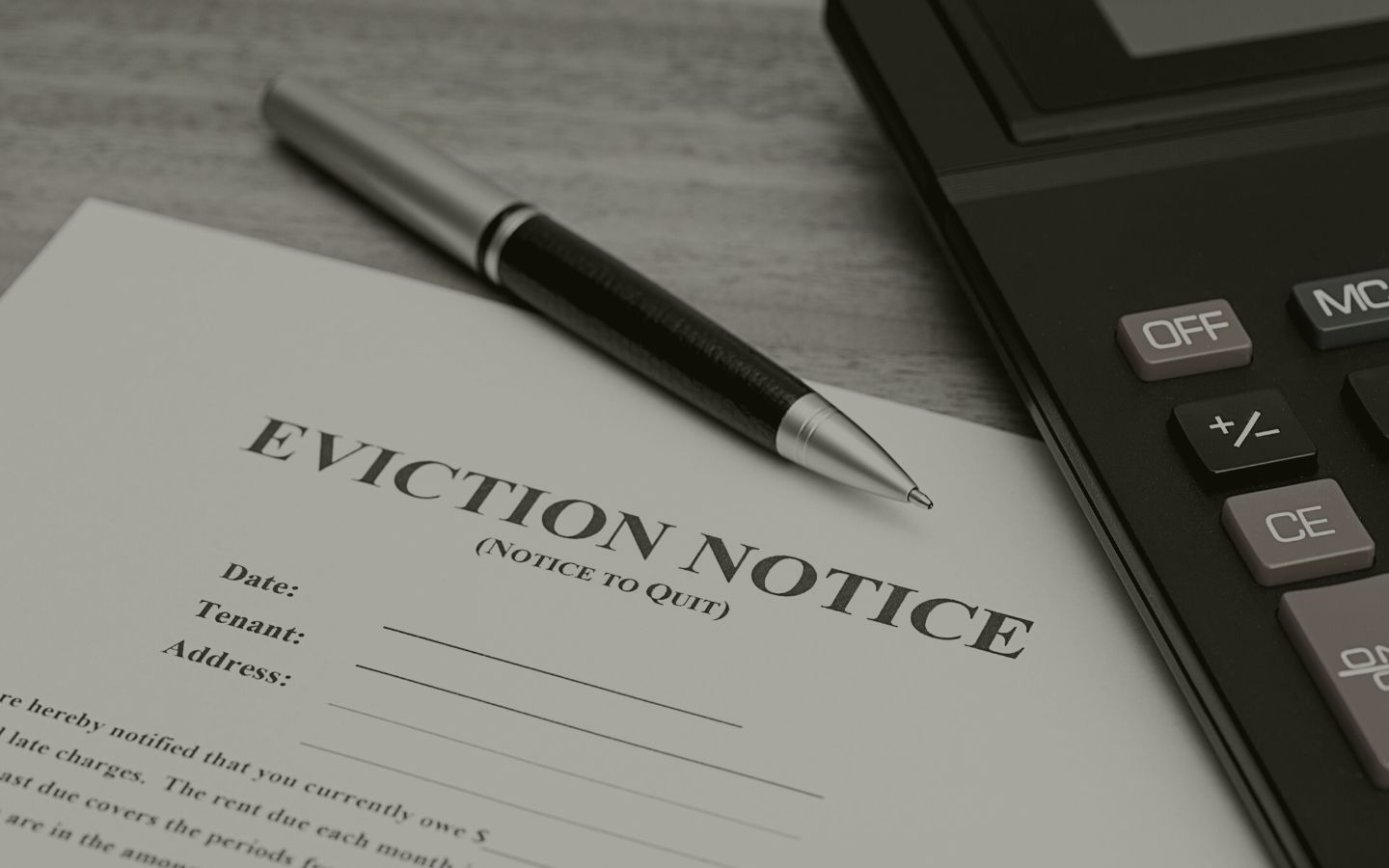 unlawful occupiers eviction notice