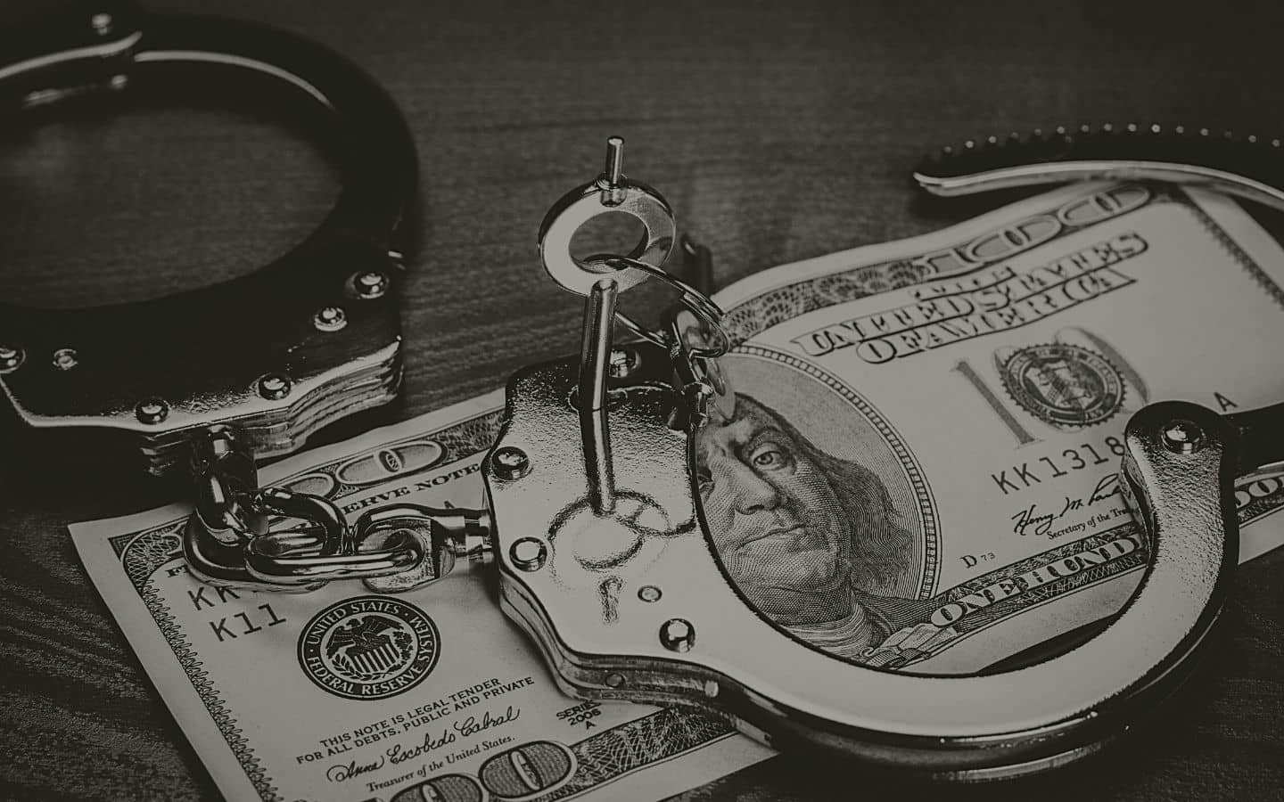 property transfers handcuffs money
